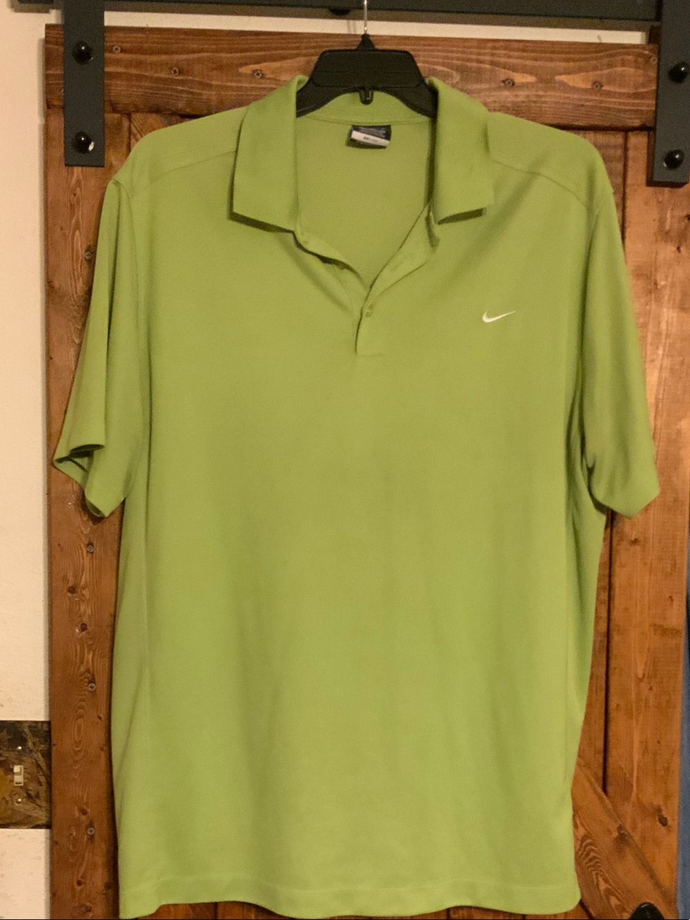 Nike Lime/Green Short-Sleeve Dri-FIT Polo